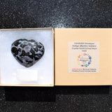 Himalayan Mystic Indigo Gabbro Crystal Puffy Heart / Palm Stone Healing Energy!