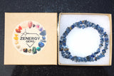 CHARGED Blue Kyanite Crystal Chip 18" Necklace Polished ENERGY REIKI
