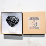 Himalayan Mystic Indigo Gabbro Crystal Puffy Heart / Palm Stone Healing Energy!