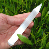 Selenite Crystal Massage Wand Point POWERFUL Pure WHITE Selenite -[2nd Quality]