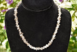 CHARGED Premium Smokey Quartz Crystal Chip Necklace 18" Healing Energy REIKI