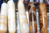 CHARGED Honey Calcite 4.0" Wand Reflexology Massage Crystal Energy Healing 102g