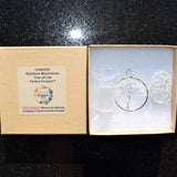CHARGED Rainbow Moonstone Tree of Life Perfect Pendant REIKI 20" Silver Chain