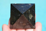 [1] RARE! Charged 2" (50mm) Nuummite Pyramid Crystal Healing Energy REIKI ~110g