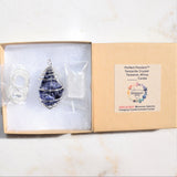 Premium XL Grade Natural Tanzanite Crystal Perfect Pendant + 20" Silver Chain