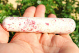 CHARGED 4.0"  Cinnabrite Crystal Massage Wand Reflexology Energy Healing REIKI