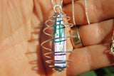 xPerfect Pendant™ Pillar of Tranquility™ Bismuth Crystal Pendant 26" 925 Chain