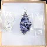 Premium XL Grade Natural Tanzanite Crystal Perfect Pendant + 20" Silver Chain
