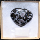 Himalayan Mystic Indigo Gabbro Crystal Puffy Heart / Palm Stone Healing Energy!