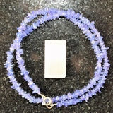 CHARGED Premium Tanzanite Crystal 18" Necklace Healing Energy REIKI WOW!!!