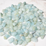 CHARGED Aquamarine Crystal Perfect Pendant 20" Silver Chain REIKI Healing