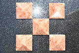 [1] Charged 2" (50mm) Himalayan Sunstone Pyramid Crystal Healing Energy ~95g
