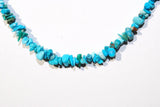 CHARGED Arizona Turquoise Premium Crystal Chip 18" Necklace REIKI WOW!!!