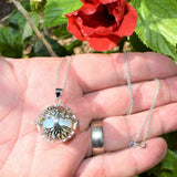 925 Sterling Tree of Life Pendant Seven Crystal Spheres + 20" 925 Silver Chain