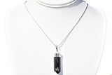 CHARGED Starburst Flash Nuummite Crystal Perfect Pendant + 20" Chain