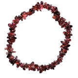 AAA Grade CHARGED Natural Rhodolite Garnet Crystal Chip Stretchy Bracelet REIKI