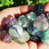Brazilian Rainbow Fluorite Crystal Perfect Pendant + 20" Silver Chain WOW!