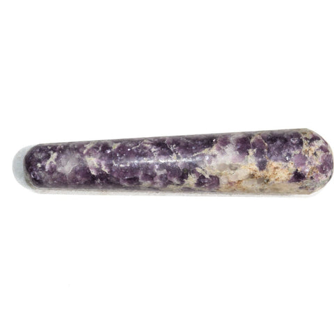 Charged Himalayan Lepidolite Massage Wand Crystal Healing Energy REIKI ~70g