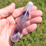Charged 4.5" Himalayan Amethyst Massage Wand Crystal Healing Energy REIKI ~72g