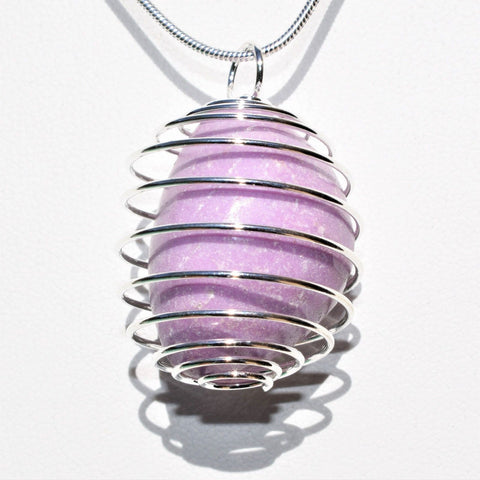 CHARGED Phosphosiderite Crystal Perfect Pendant + 20" Silver Chain REIKI WOW!