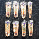 CHARGED 7 Chakra Leopardskin Jaguar Jasper Crystal Perfect Pendant + 20" Chain
