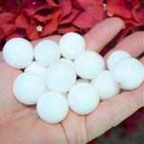 [1] One CHARGED Scolecite Hand-Polished Spheres