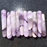 Charged 4.5" Himalayan Amethyst Massage Wand Crystal Healing Energy REIKI ~72g