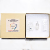 CHARGED Herkimer Diamond Quartz Perfect Pendant + 20" Silver Chain SYN 12