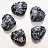 Himalayan Mystic Indigo Gabbro Crystal Puffy Heart / Palm Stone Healing Energy!