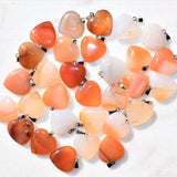 Perfect Pendant Carnelian Agate HEART Pendant + 20" Chain: ZENERGY GEMS