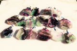 2" CHARGED "SUMO" Rainbow Fluorite Crystal Pendant Healing Energy 120cts USA