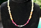 CHARGED 7 Chakra Premium Crystal Chip 18" Necklace Healing Energy REIKI WOW!!!