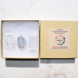 CHARGED Polished Celestite Crystal Perfect Pendant SOOTHING + 20" Silver Chain