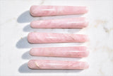 Charged 4.5" Rose Quartz Massage Wand Crystal Healing Energy REIKI ~72g
