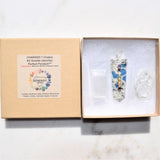 CHARGED 7 Chakra K2 Granite (Azurite) Crystal Perfect Pendant + 20" Chain