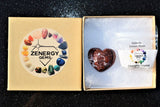 [1] MD Red Brecciated Jasper Crystal Puffy Heart Palm Stone Reiki ZENERGY GEMS