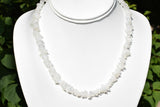 CHARGED Premium Rainbow Moonstone Crystal Chip 18" Necklace Healing REIKI WOW!