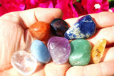 CHARGED 7 Chakra Crystal Set Hand-Carved & Polished  REIKI Energy! ZENERGY GEMS