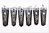 CHARGED 7 Chakra Starburst Flash Nuummite Crystal Perfect Pendant + 20" Chain