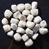 Rainbow Moonstone Crystal Perfect Pendant + 20" Silver Chain NEW BEGINNINGS