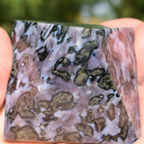 [1] Charged 2" (50mm) Himalayan Mystic Indigo Gabbro Pyramid Crystal Energy ~95g