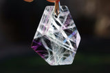 2" CHARGED "SUMO" Rainbow Fluorite Crystal Pendant Healing Energy 120cts USA