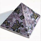 [1] Charged 2" (50mm) Himalayan Mystic Indigo Gabbro Pyramid Crystal Energy ~95g