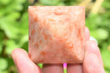 [1] Charged 2" (50mm) Himalayan Sunstone Pyramid Crystal Healing Energy ~95g