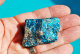 7 PCS AAA Grade CHARGED [1.5 lbs] Palm-Sized PEACOCK ORE Chalcopyrite Crystals
