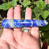 Charged 4.5" Lapis Lazuli Massage Wand Crystal Healing Energy ~100g