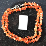 CHARGED Premium Sunstone Crystal Chip 18" Necklace Healing Energy REIKI WOW!!!
