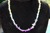 CHARGED 7 Chakra Premium Crystal Chip 18" Necklace Healing Energy REIKI WOW!!!