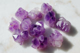 5 CUTE Tibetan Elestial Amethyst Crystal Clusters Reiki [USA] 250cts WOW!!!