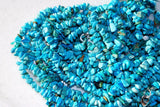 CHARGED Arizona Turquoise Premium Crystal Chip 18" Necklace REIKI WOW!!!